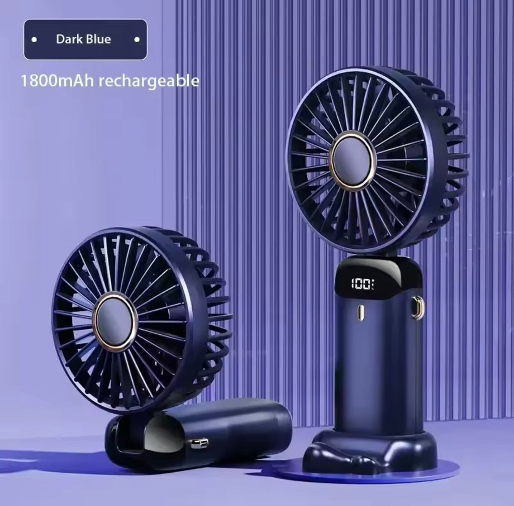 Portable Mini Fan — Rechargeable & Foldable