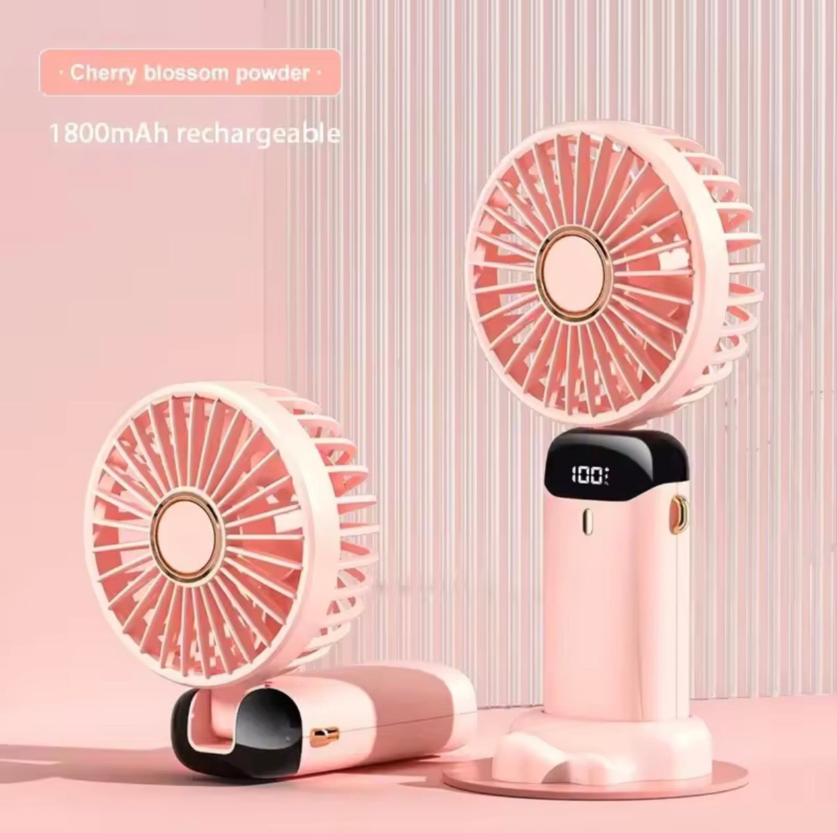 Portable Mini Fan — Rechargeable & Foldable
