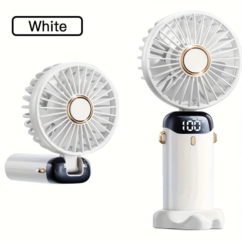 Portable Mini Fan — Rechargeable & Foldable