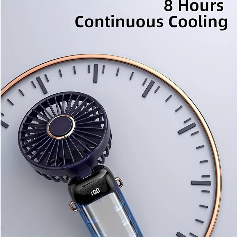 Portable Mini Fan — Rechargeable & Foldable